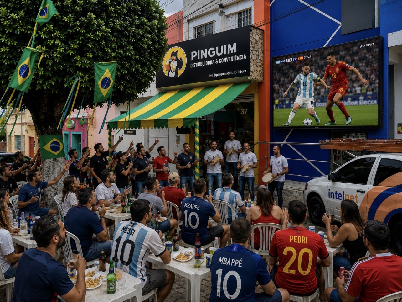 Pinguim Distribuidora prepara programação para a final da Copa do Mundo entre Espanha e Argentina
