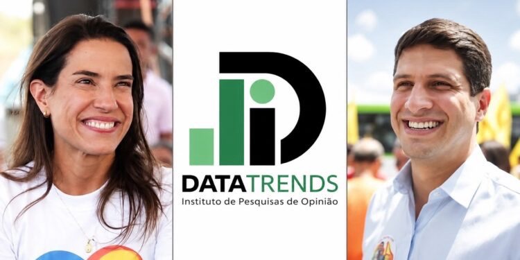 Raquel Lyra tem 46% das intenções de voto contra 41% de João Campos, diz DataTrends