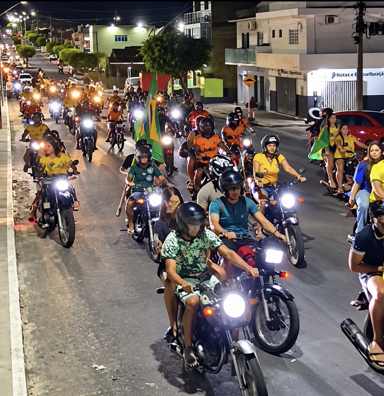Carreata da direita reúne cerca de 50 carros e diversas motos em Itapetim